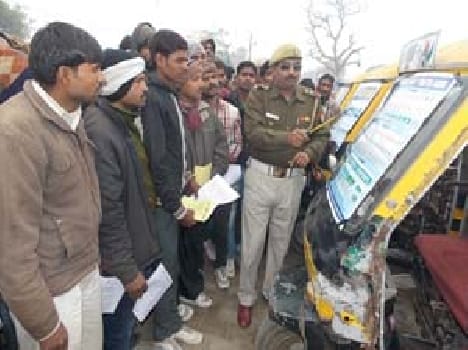 The drivers were taught lessons of awareness